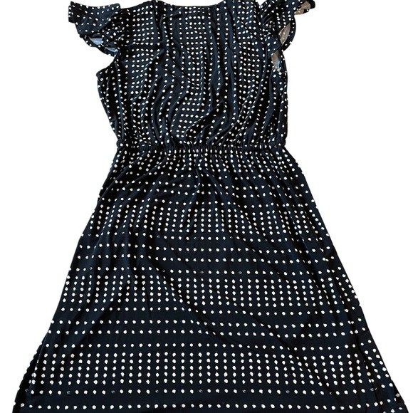 Tommy Bahama Dunmore Dot Black Dress Tassel Ties Size Medium Summer Boho Resort - Picture 2 of 8